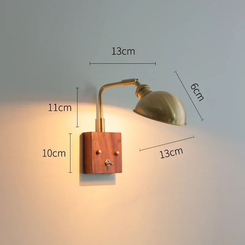DecorBites™ Clear Glass LED Wall Lights with Pull Chain Switch, Rotate Modern Nordic Wall Lamp