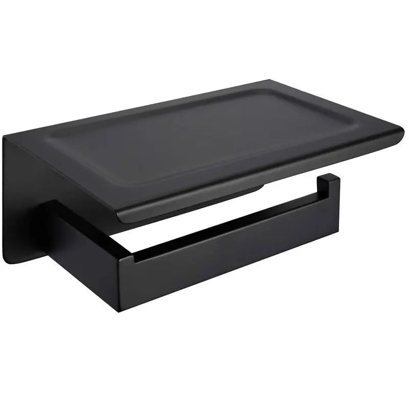 Soporte multifuncional para baño DecorBites™ SUS 304, práctico estante para rollos de papel higiénico y sanitarios.