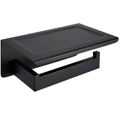 Soporte multifuncional para baño DecorBites™ SUS 304, práctico estante para rollos de papel higiénico y sanitarios.