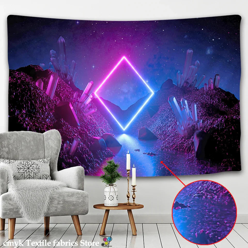 Decobites Galaxy Tapestry: Psychedelic Hippie Home Decor & Wall Hanging