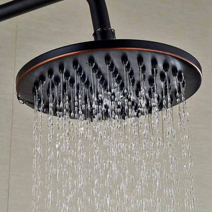 رأس صنبور دش مطري من DecorBites™ مقاس 8 بوصات مصنوع من النحاس العتيق للاستمتاع بدش منعش