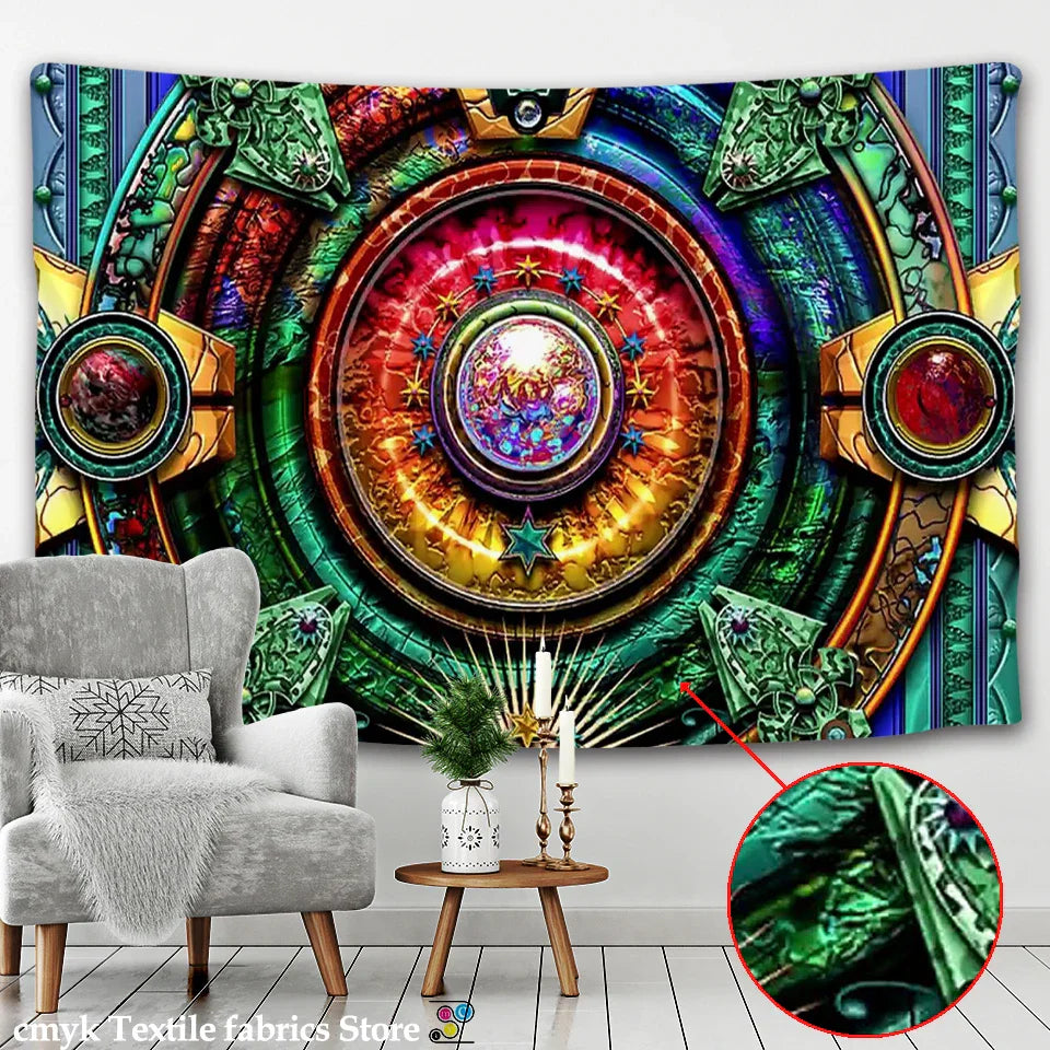 Decobites Psychedelic Galaxy Tapestry for Hippie Home Decor and Yoga - Science Fiction Pattern