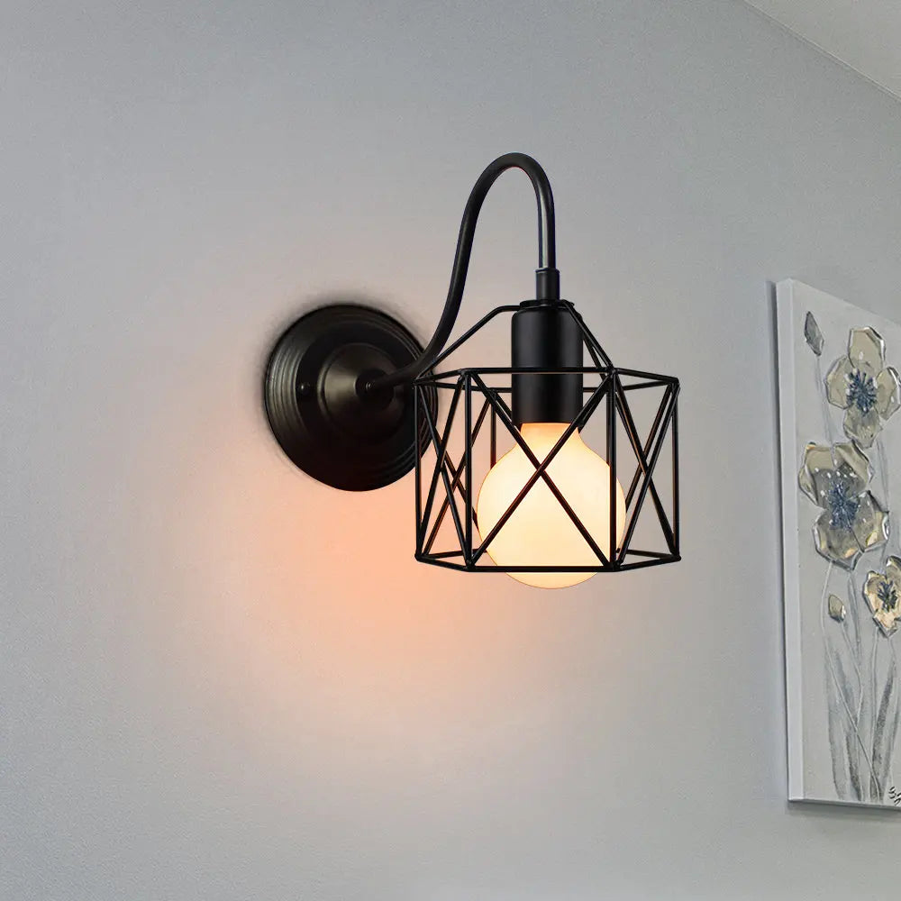 Decorbites™ Industrielle Eisen Wandlampe E27 Retro Loft Vintage LED Leuchte