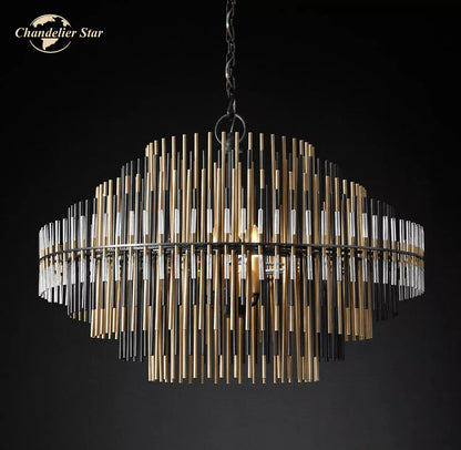 DecorBites™ Emile Round LED Chandelier for Dining & Living Room Lighting