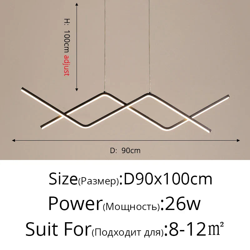 DecorBites™ LED Pendant Lights: Modern, Remote-Control, Cord Hanging, for Study, Kitchen, Living Room