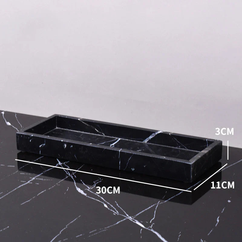 DecorBites™ Marble Tray: Aromatherapy Diffuser & Candle Holder Tray