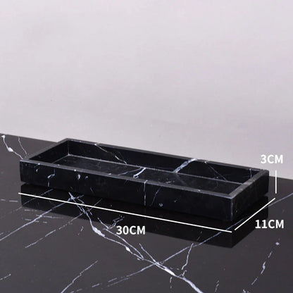 DecorBites™ Marble Tray: Aromatherapy Diffuser & Candle Holder Tray