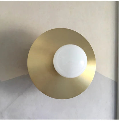 DecorBites™ Golden Glass Ball Indoor Wall Sconce Light Fixture