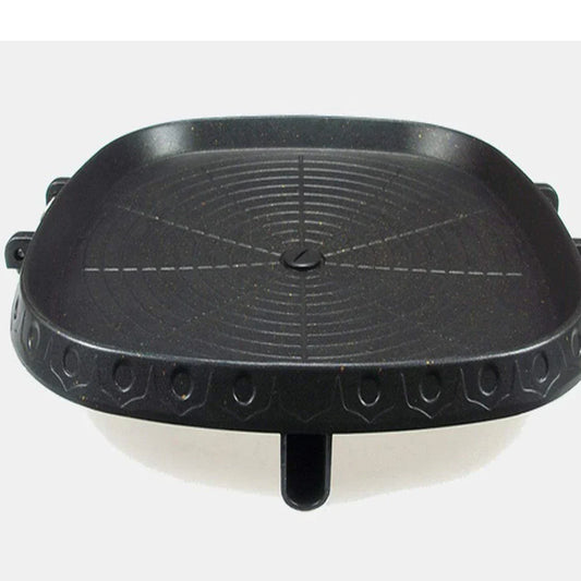 DecorBites™ Double Layered Non-Stick Korean BBQ Grill Pan - Indoor Outdoor Grilling