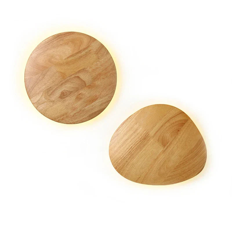 DecorBites™ LED Wooden Wall Lamp: Modern Nordic Indoor Lighting for Bedroom Bedside