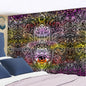 Decobites Psychedelic Mandala Moon Sun Wall Tapestry for Bedroom Living Room