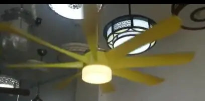 مروحة سقف صناعية فاخرة من DecorBites™ مقاس 100 بوصة لردهة الفندق - تيار مستمر 110 فولت/220 فولت