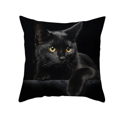 DecorBites™ Black Cat Pillowcases - Cute Kitty Animal Lover Cushion Cover