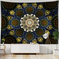 Decobites Mandala Pattern Tapestry Wall Hanging for Dark Hippie Aesthetics Room