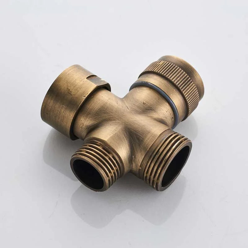 DecorBites™ Brass Shower Faucet Set with 8" Rain Shower Head, Hand Shower, Hose, Valve, Bracket