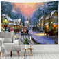 Snow Scene Oil Painting Tapestry Wall Hanging for Home Decor by Decobites