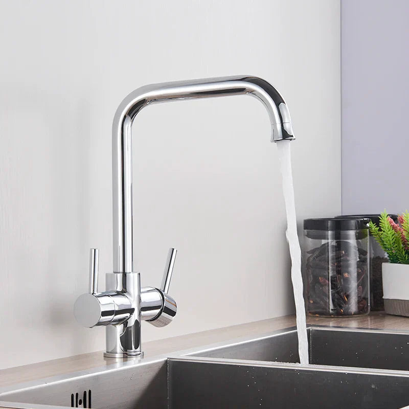 Decorbites™ Zweispundenduschfilterarmatur mit 360-Grad-Drehung für gereinigtes Küchenwasser