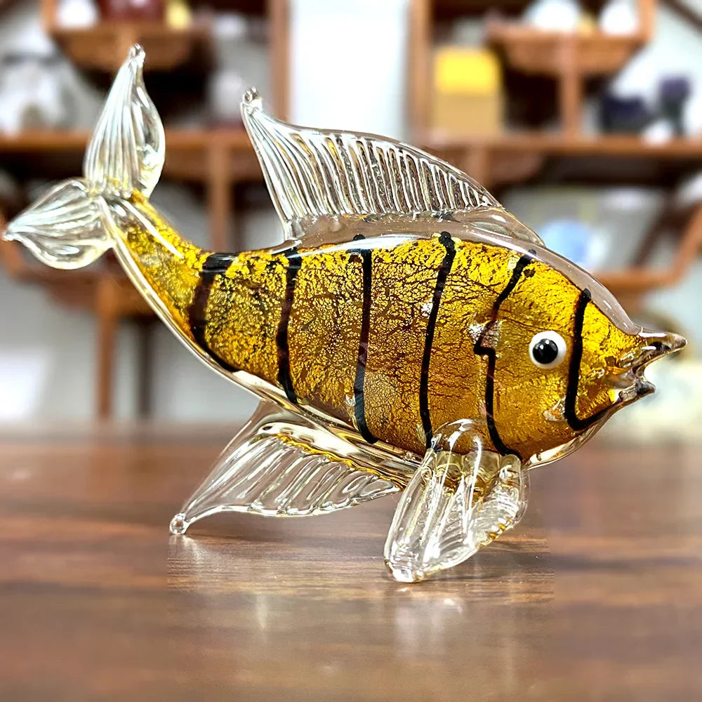 Figuras de peces tropicales de cristal DecorBites™ | Decoración moderna para el hogar soplada a mano