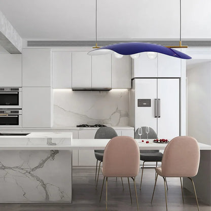 DecorBites™ Glass Bubble Chandelier LED Nordic Design for Home Room in Blue