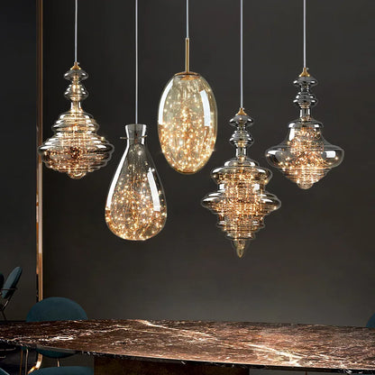 DecorBites™ Crystal Chandelier: Nordic Luxury Pendant Lighting for Dining Room, Bedroom, and Bar