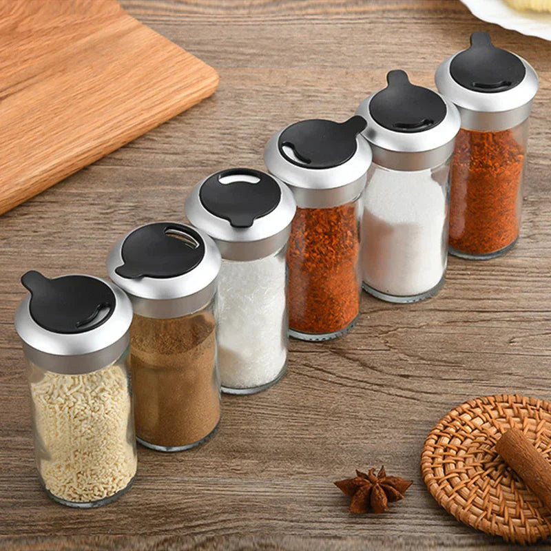 DecorBites™ Rotating Spice Jar Seasoning Bottle for Kitchen Storage