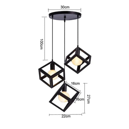 DecorBites™ Industrial Pendant Lamp: Minimalist Nordic Design for Dining Room, Bar, and Villa Decor