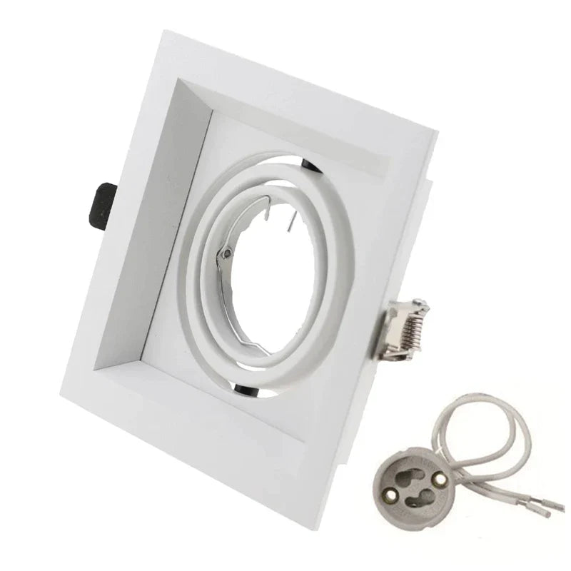DecorBites™ Double Ring LED Ceiling Downlights GU10 MR16 Base Spot Lamps Holder Bracket