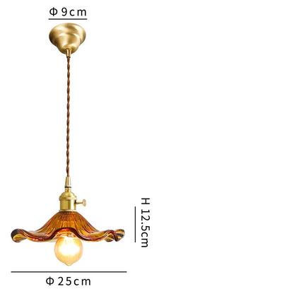 DecorBites™ Green Glass Hanging Light: Modern LED Pendant Lamp for Living and Dining Room