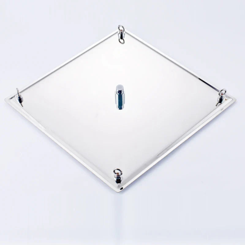 Cabezal de ducha tipo lluvia DecorBites™ de acero inoxidable de 20 pulgadas - Cabezal de ducha cuadrado ultradelgado para baño