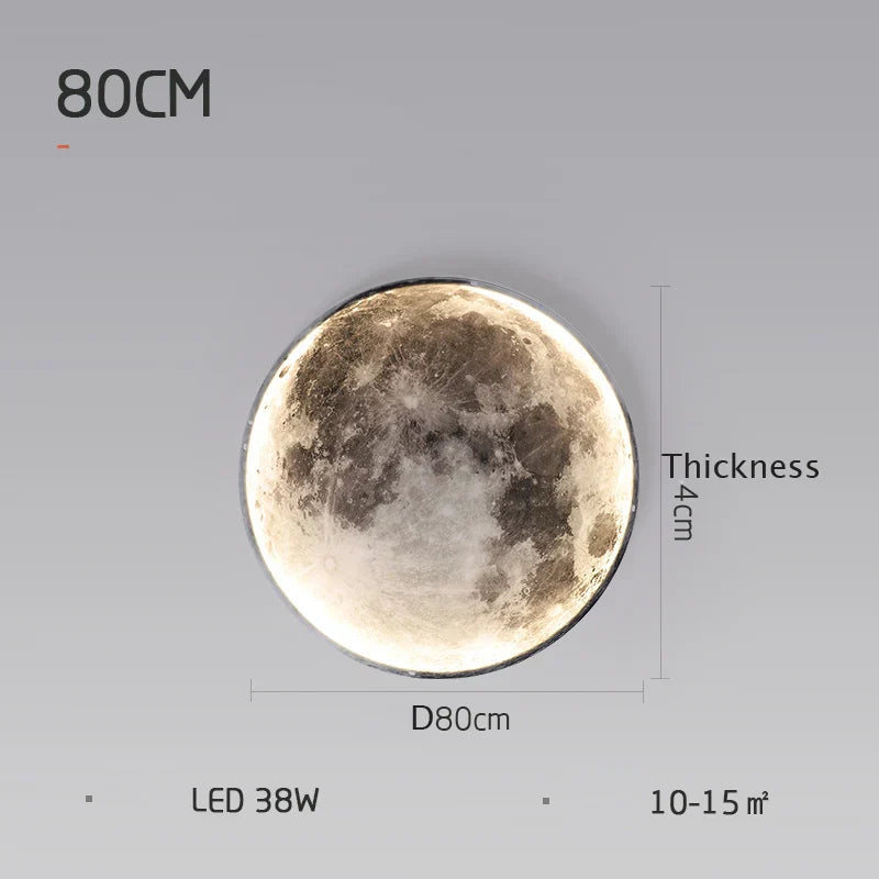 DecorBites™ LED Moon Wall Lamp: Modern Indoor Lighting for Bedroom and Living Room Decor