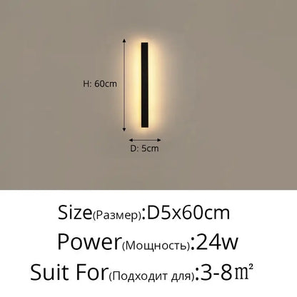 DecorBites™ LED Porch Lights | Modern Outdoor Black Lamps for Living Room & Bedroom