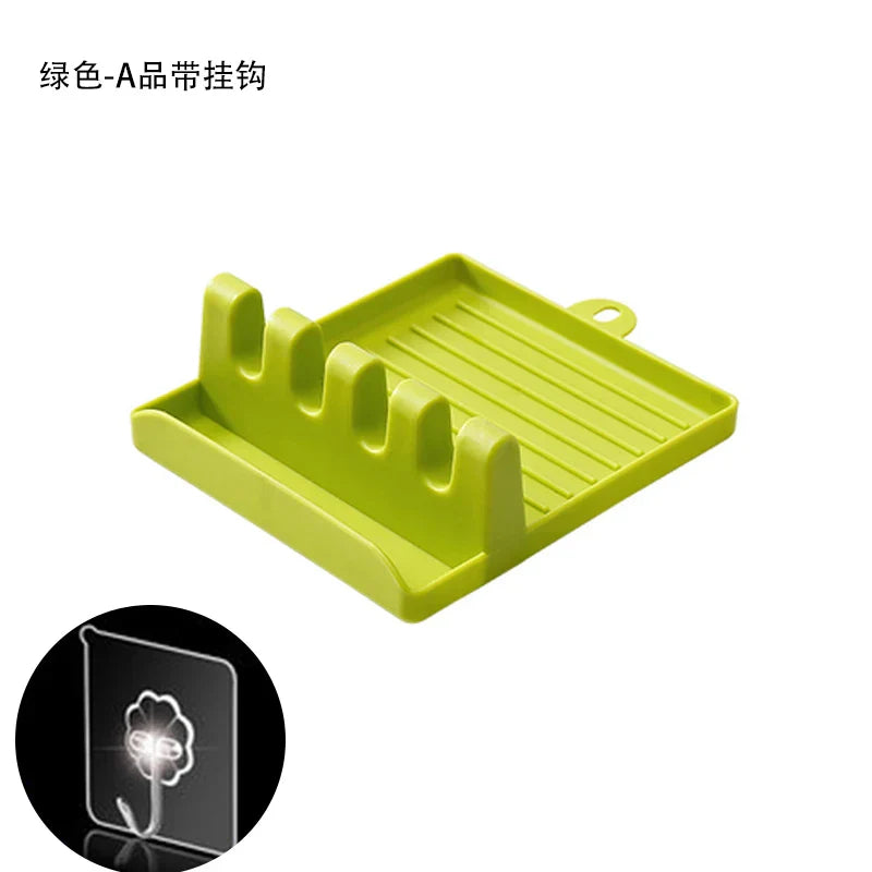 DecorBites™ Kitchen Utensil Stand Pot Lid Holder Spatula Organizer Spoon Rest