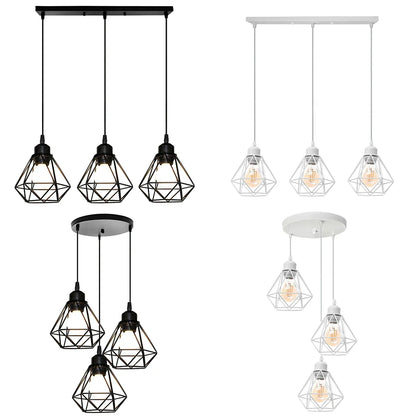 DecorBites™ Iron Frame Pendant Chandelier for Restaurant Teahouse Lighting