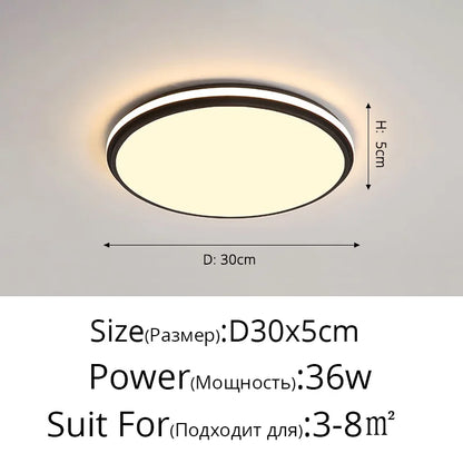 DecorBites™ LED Ceiling Lamps: Modern Dimmable Lights for Living Room, Dining Room, Bedroom