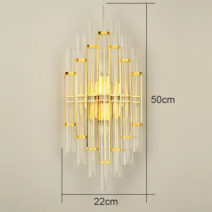 DecorBites™ Crystal Wall Lamp: Elegant Lighting for Living Room, Bedroom, and Staircase