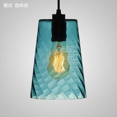 DecorBites™ Glass LED Pendant Lamp: Modern Nordic Style Hanging Light for Home, Cafe, or Bar