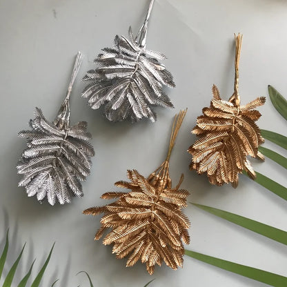 Ramo de hojas de eucalipto artificiales DecorBites™ para decoración del hogar, Navidad y bodas - Paquete de 6