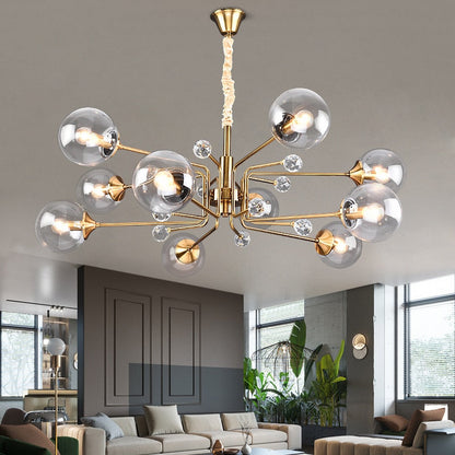Eira - Glass bubble chandelier Kitchen Island light
