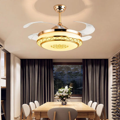 DecorBites™ Living Room Electric Fan Light: Stylish Wind Power Fixture for Home Décor