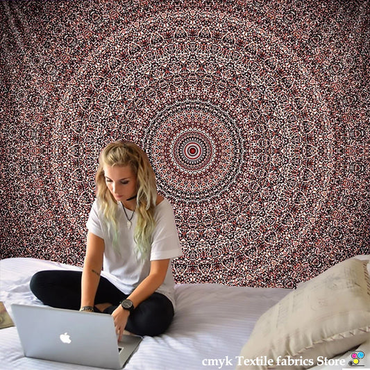 Mandala Tapestry Hippie Home Decor Wall Hanging Boho Mat Bedspread Table Cloth - Decobites