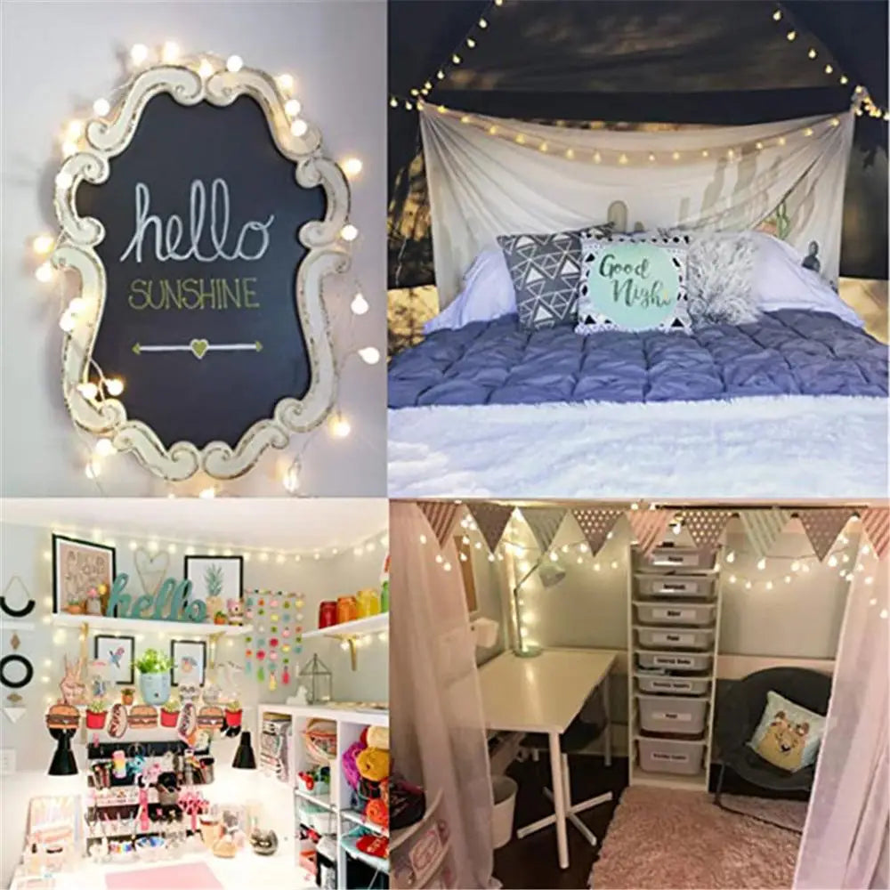 DecorBites™ LED Globe Ball String Lights for Indoor Outdoor Decor