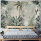 Tropical Plant Printed Tapestry Wall Hanging for Home Décor by Decobites