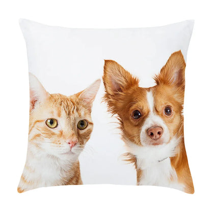 DecorBites™ Co-Pattern Series Peach Skin Pillowcase - 45X45CM - Custom Bedside & Sofa Pillowcase