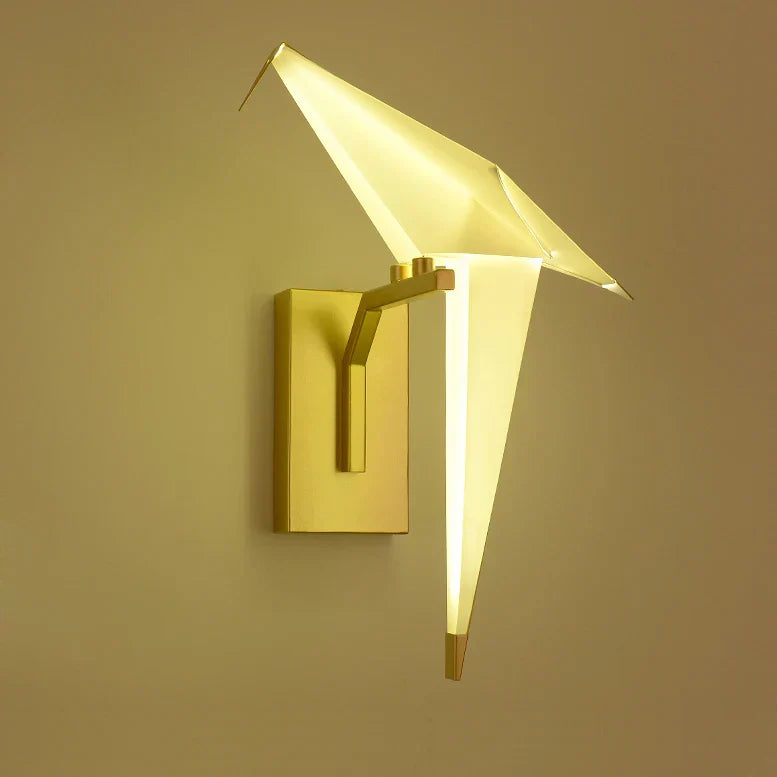 DecorBites™ Love Bird LED Wall Sconce Iron Acryl Wall Light for Bedroom Corridor