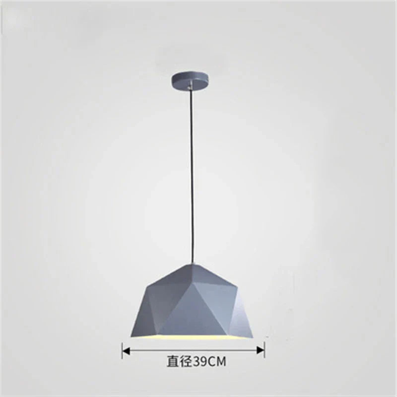 DecorBites™ Iron Diamond Pendant Lights Modern Geometry Pendent Lighting for Living Room & Cafe