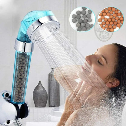 DecorBites™ Anion Spa Shower Head High Pressure Water Saving Handheld Nozzle