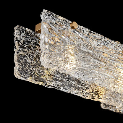 DecorBites™ Glass Chandelier: Modern Minimalist Luxury Lighting for Restaurant, Bar, and Home