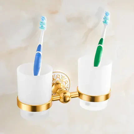 DecorBites™ Bathroom Accessories Set: Shelf, Towel Rack, Paper Holder, Toilet Brush Holder, Towel Hanger, Hooks