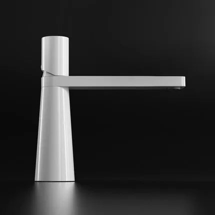 Grifo de lavabo DecorBites™ en oro cepillado - Elegante grifo mezclador de latón para baño