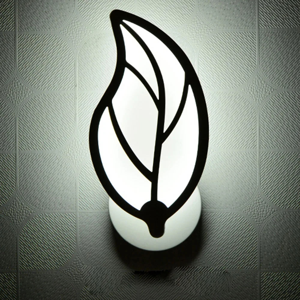 DecorBites™ Leaf Shape LED Wall Sconce for Living Room Bedroom Decor
